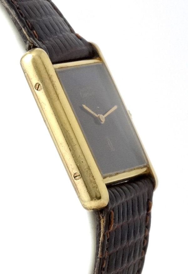 Cartier Tank Vermeil Cadran Chocolat