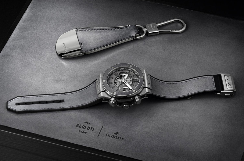 Nouvelle collaboration entre la manufacture Hublot et le bottier italien Berluti