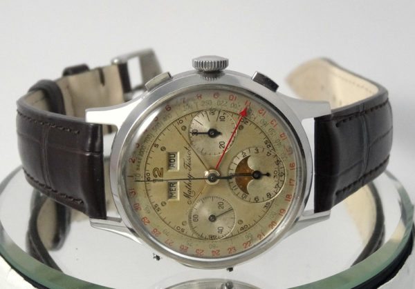 Mathey-Tissot Chronographe Astronomic Moon Phase Circa 1950