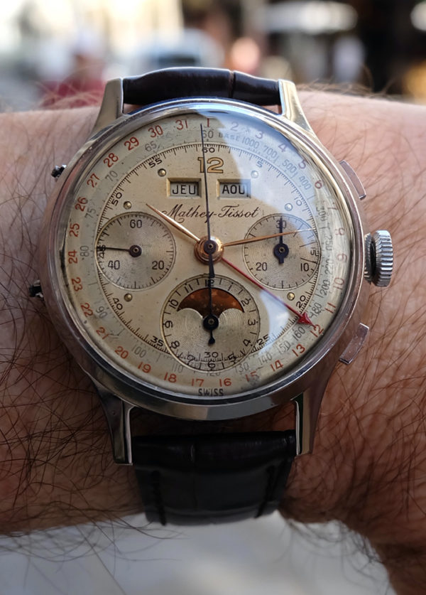 Mathey-Tissot Chronographe Astronomic Moon Phase Circa 1950