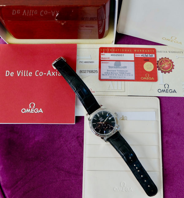 Omega De Ville Co-axial Réserve de marche Boite et Papiers 2003