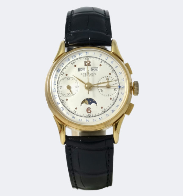 Breitling Datora Astronomique Chronograph Gold Plated Moon Phase