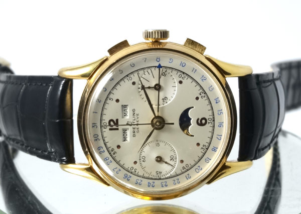 Breitling Datora Astronomique Chronograph Gold Plated Moon Phase