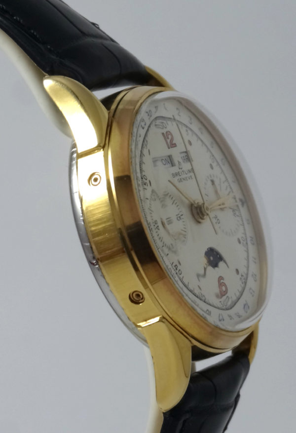 Breitling Datora Astronomique Chronograph Gold Plated Moon Phase