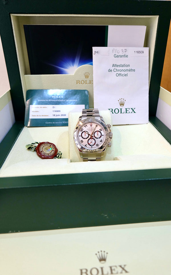 Rolex Daytona Or Blanc Full Set Boite & Papiers 2006