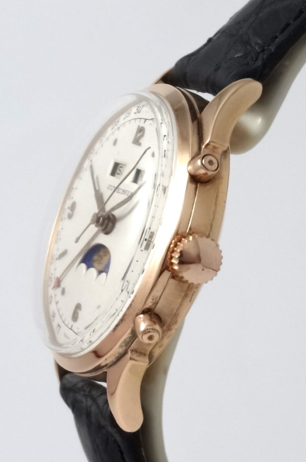 Juvenia Ephemeris Triple Calendar rose gold Moon Phase 36mm