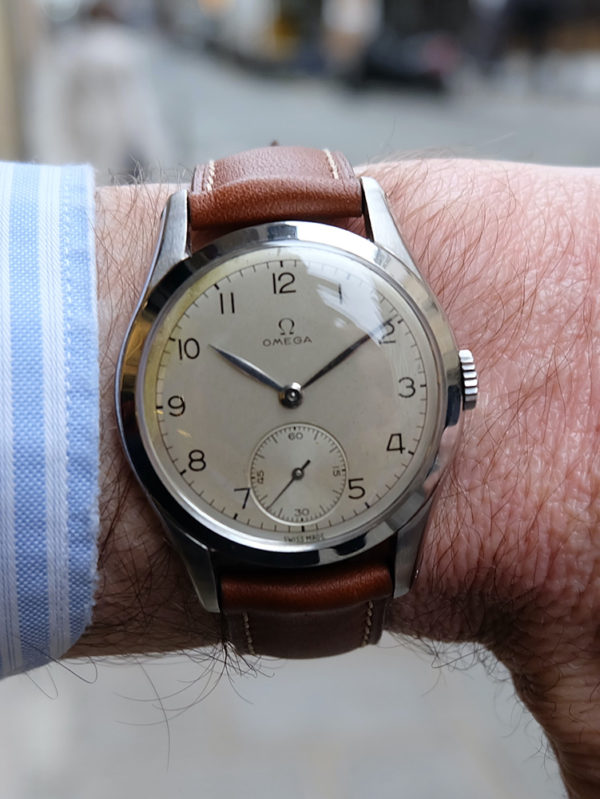 Omega Calibre 30T2 Circa 1948 Oversize Military style Dial