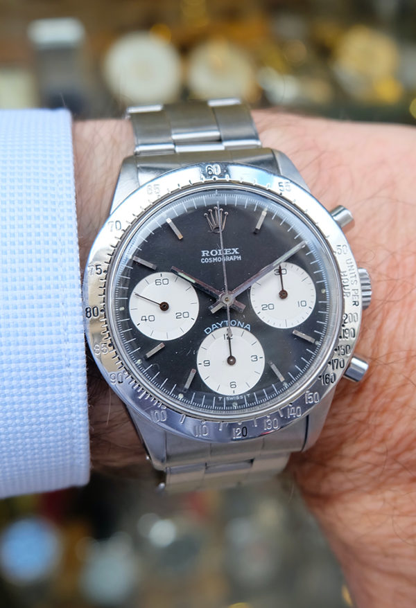 Rolex Daytona 6239 Black Dial Blueberry Daytona Circa 1968