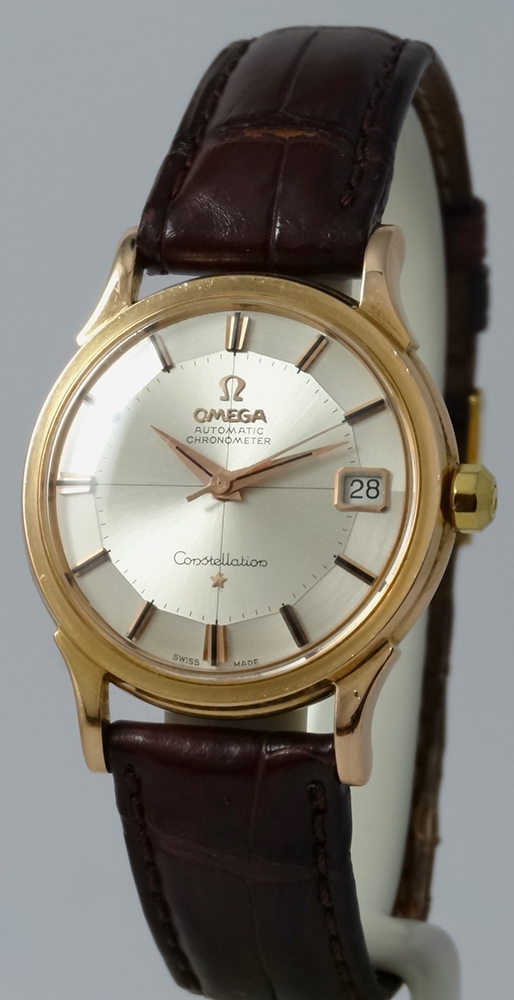 Omega Constellation Pie-Pan Cross Hair Circa 1961 Or rose 35mm