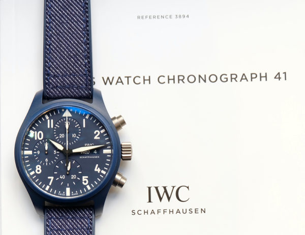 IWC Pilot Chronograph blue Top Gun Oceana circa 2023