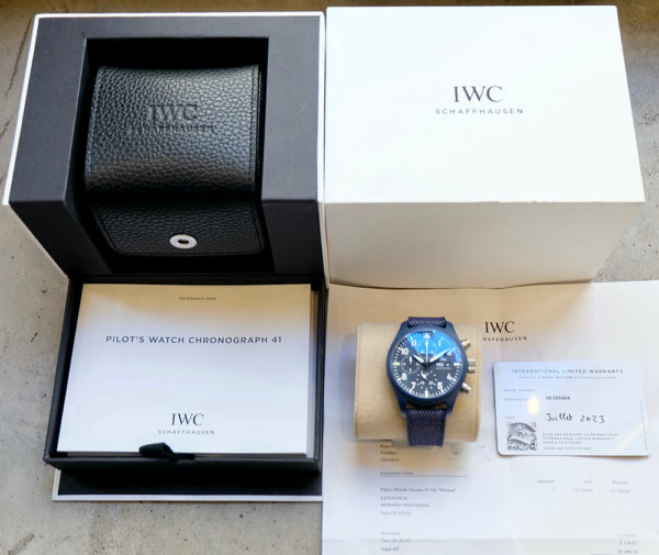 IWC Pilot Chronograph blue Top Gun Oceana circa 2023