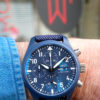 IWC Pilot Chronograph blue Top Gun Oceana circa 2023