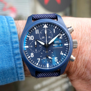 IWC Pilot Chronograph blue Top Gun Oceana circa 2023