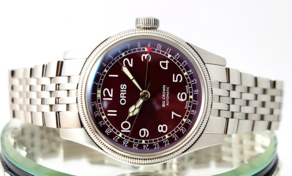 Oris Big Crown Pointer Date Burgundy