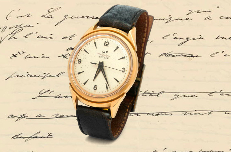 Une montre LIP du Général de Gaulle sera bientôt vendue aux enchères